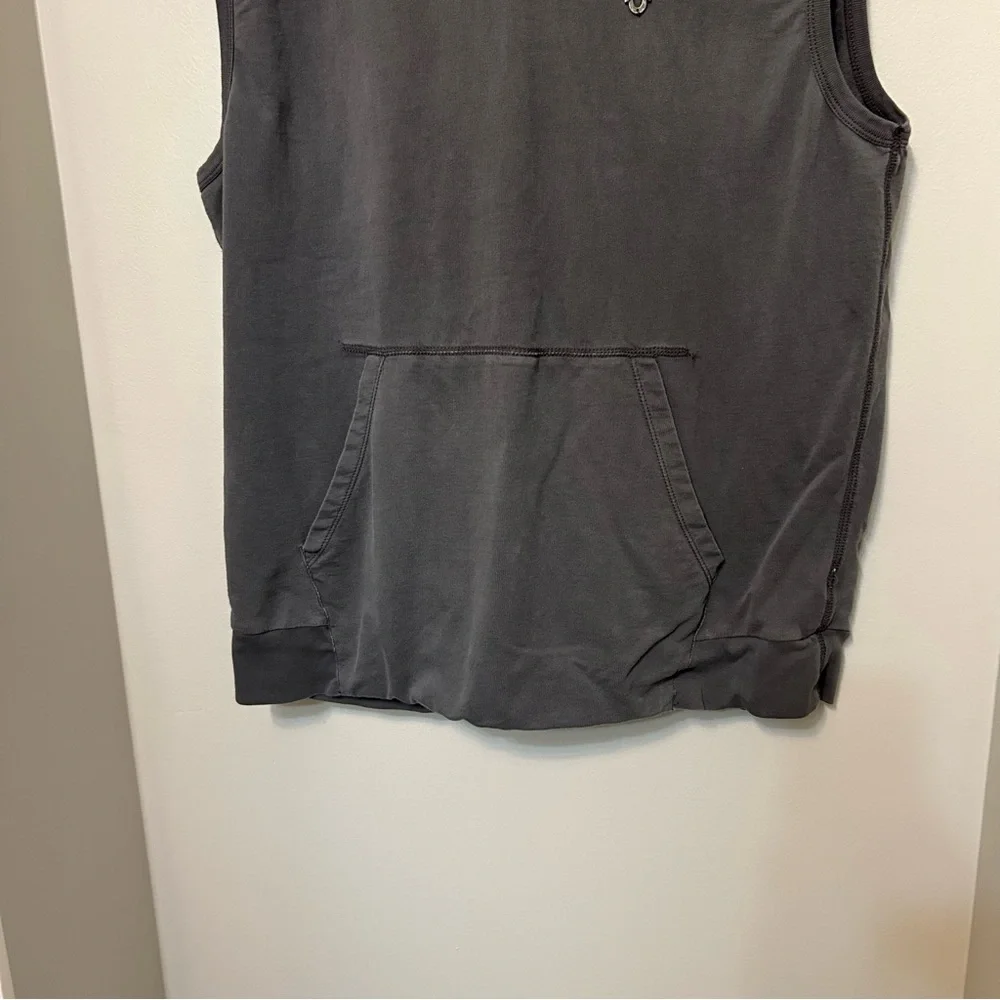 TRUE RELIGION Sleevless Hoodie Men’s Size XXXL 3XL MSRP $128 Gray Grey